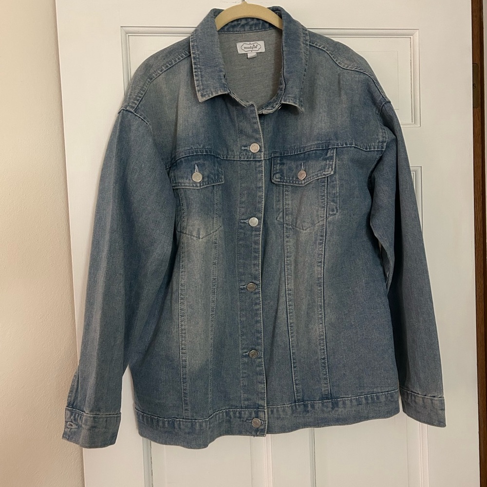 Mudpie brand Jean jacket. Worn once. Size Medium but runs very generous.